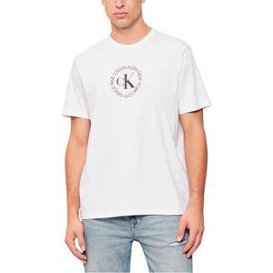 Calvin Klein Jeans White Cotton Men's T-Shirt